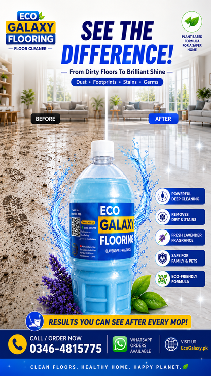 Eco Galaxy Flooring™ Premium Lavender Floor Cleaner – Professional-Grade Cleaning & Long-Lasting Freshness | 1 Litre