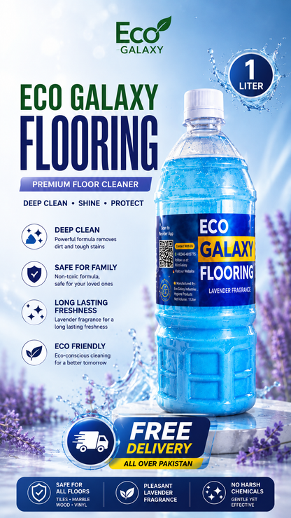 Eco Galaxy Flooring™ Premium Lavender Floor Cleaner – Professional-Grade Cleaning & Long-Lasting Freshness | 1 Litre