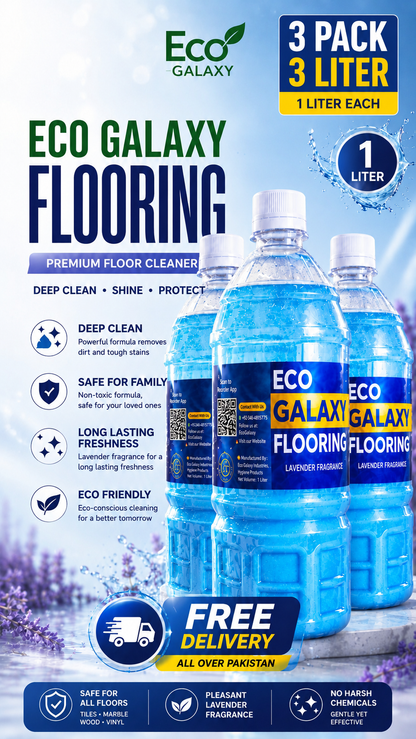 Eco Galaxy Flooring™ Premium Lavender Floor Cleaner – Professional-Grade Cleaning & Long-Lasting Freshness | 1 Litre