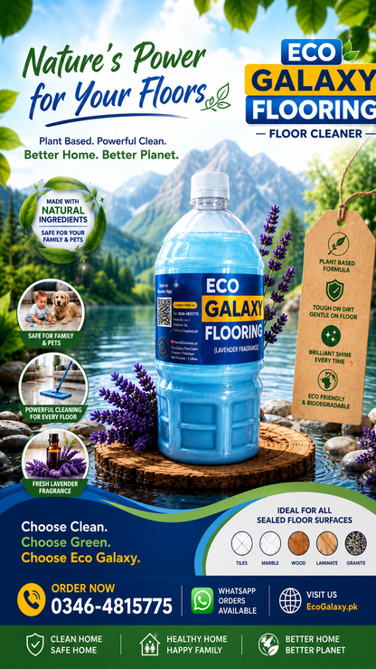 Eco Galaxy Flooring™ Premium Lavender Floor Cleaner – Professional-Grade Cleaning & Long-Lasting Freshness | 1 Litre
