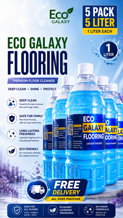 Eco Galaxy Flooring™ Premium Lavender Floor Cleaner – Professional-Grade Cleaning & Long-Lasting Freshness | 1 Litre